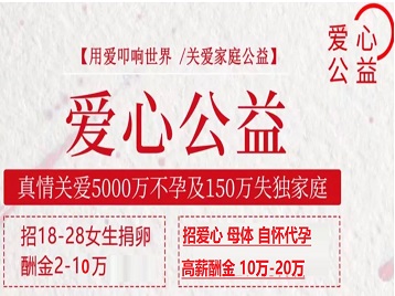 黄龙捐卵助孕生子 爱心志愿者招募